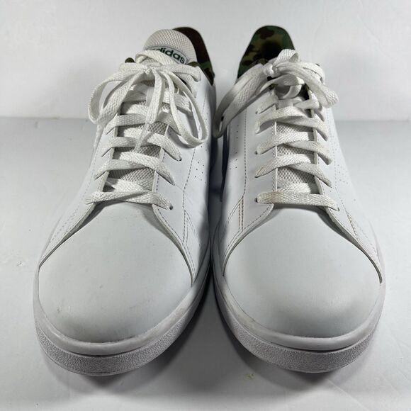 Adidas Advantage \'Camo Pack\' White Sneakers - Men\'s Size 13 (GW9283) main image 8
